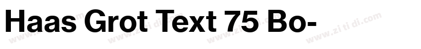 Haas Grot Text 75 Bo字体转换 Haas Grot Text 75 Bo字体转换